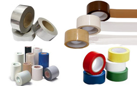 PACKING TAPES, FOIL TAPES, INSULATION TAPES, PROTECTION TAPES, SURGICAL TAPES, MOUNTING TAPES, SPECIALITY COATINGS